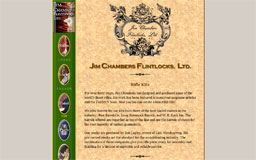 Jim Chambers Flintlocks website screenshot
